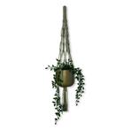 Plantenhanger Hippie Olijfgroen - Katoen - Macramé -, Huis en Inrichting, Woonaccessoires | Overige, Ophalen of Verzenden, Nieuw