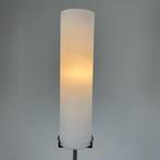 IDL Italiaans design vloerlamp met wit glazen kap, Ophalen of Verzenden, Gebruikt