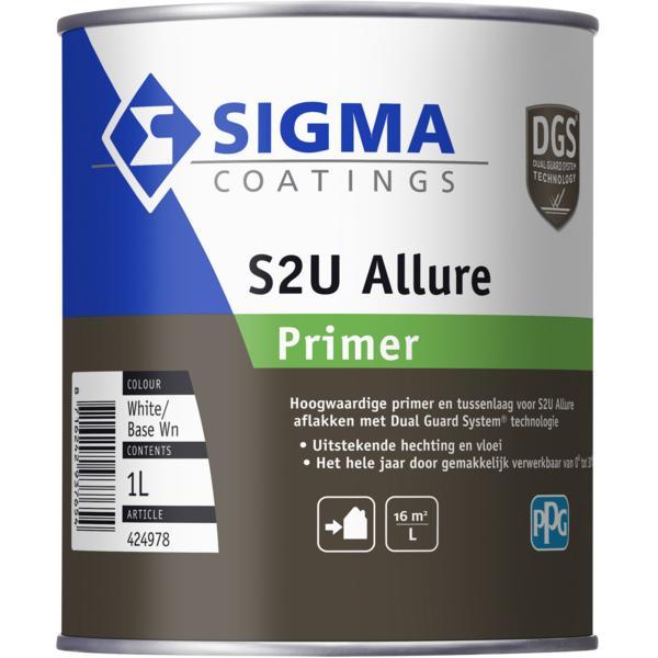 S2U Allure Primer 2,5 liter, Doe-het-zelf en Verbouw, Verf, Beits en Lak, Nieuw, Ophalen of Verzenden
