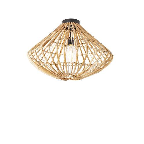 Landelijke plafondlamp bamboe - Canna, Huis en Inrichting, Lampen | Plafondlampen, Nieuw