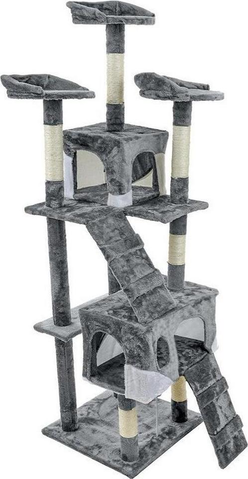 Krabpaal met hangmat en 7 plateaus - alles-in-één speelhu., Dieren en Toebehoren, Krabmeubelen, Krabpaal, Nieuw, Ophalen of Verzenden