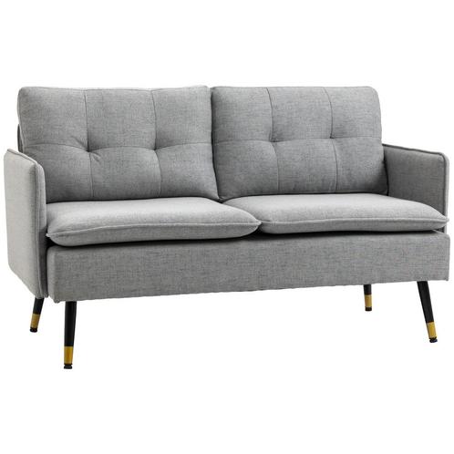 TRUUSK Tweezitsbank Loveseat Met Kussens In Linnenlook, Dubb, Huis en Inrichting, Banken | Bankstellen, Nieuw, Verzenden