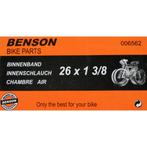 Benson Binnenband - 26 inch - Dunlop ventiel - 40 mm - Zw..., Fietsen en Brommers, Fietsonderdelen, Ophalen of Verzenden, Nieuw