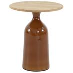 June lounge tuintafel hoogglans keramiek caramel 45xH55 cm, Ophalen of Verzenden, Nieuw