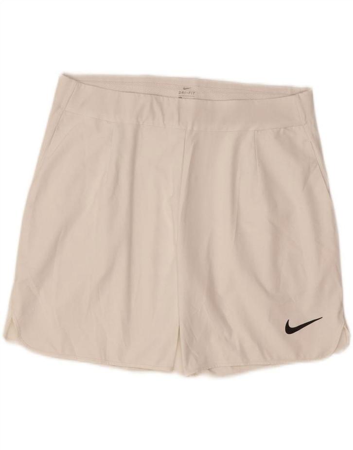 NIKE Womens Dri Fit Sport Shorts UK 14 Medium  White, Kleding | Dames, Broeken en Pantalons, Verzenden