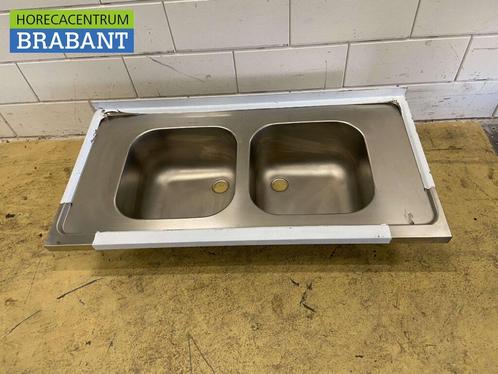 RVS Spoelblad Dubbele spoelbakken 120 x 60 cm Horeca, Zakelijke goederen, Horeca | Keukenapparatuur, Nieuw zonder verpakking, Ophalen of Verzenden