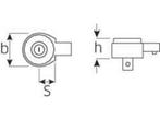 Stahlwille 735/5 58250005 Insteekratel 3/8 (10 mm), Verzenden, Nieuw