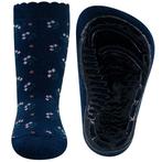 Antislipsok Donkerblauw met Bloemetjes-31/34 NIEUW, Meisje, Nieuw, Ophalen of Verzenden, Ewers
