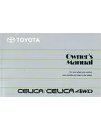 1990 TOYOTA CELICA | CELICA 4WD INSTRUCTIEBOEKJE ENGELS, Auto diversen
