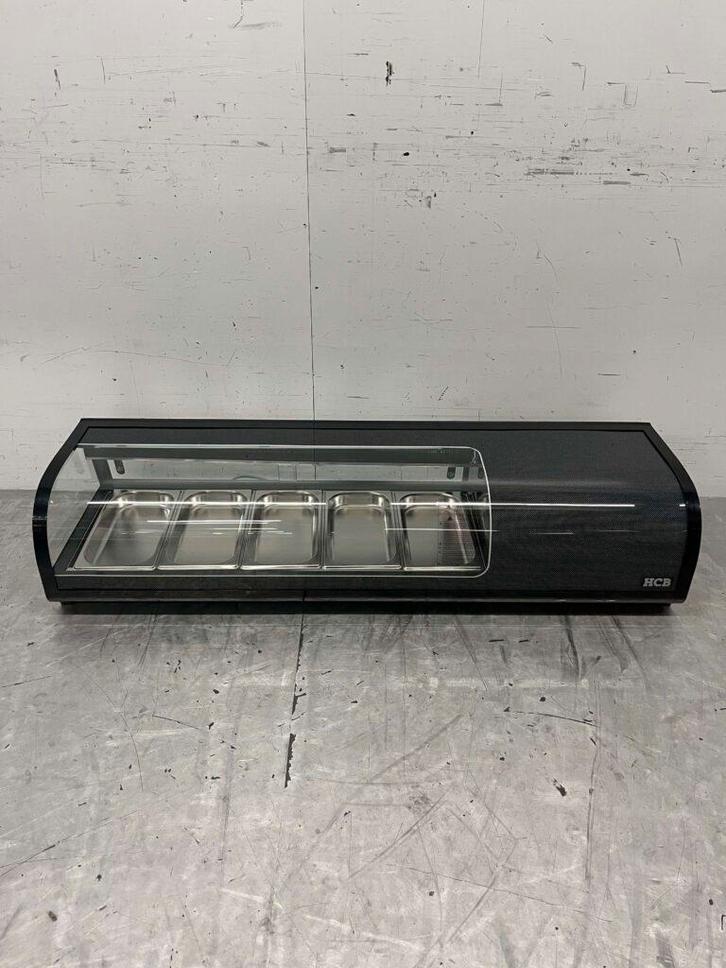 Sushivitrine Tapasvitrine Opzet koelvitrine 5 x 1/3 GN 135, Zakelijke goederen, Horeca | Keukenapparatuur, Nieuw in verpakking