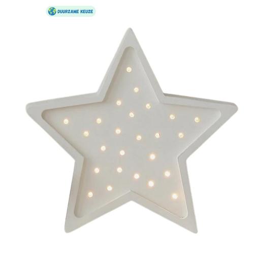 Duurzame houten nachtlamp in stervorm – handgemaakt en di., Kinderen en Baby's, Kinderkamer | Inrichting en Decoratie, Nieuw, Ophalen of Verzenden