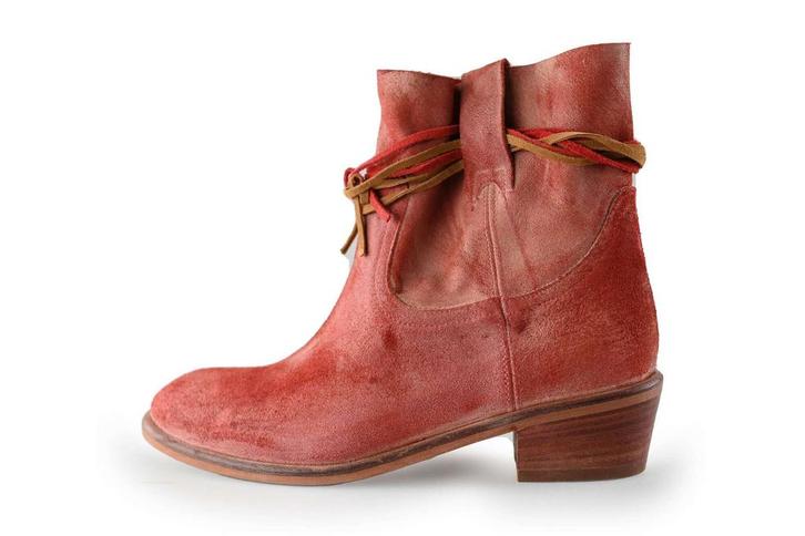 Mercer Amsterdam Enkellaarzen in maat 37 Rood | 15% korting, Kleding | Dames, Schoenen, Rood, Zo goed als nieuw, Lage of Enkellaarzen