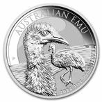 Emu Australie 1 oz 2022 (30.000 oplage), Postzegels en Munten, Munten | Oceanië, Zilver, Losse munt, Verzenden