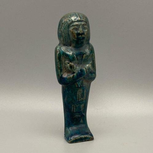 Replica van het oude Egypte Faience Ushabti met hiërogliefen, Antiek en Kunst, Antiek | Overige Antiek