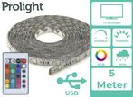 Prolight LED-Strip - Multicolour - 2 Meter - USB-Aangedreven, Huis en Inrichting, Verzenden, Nieuw