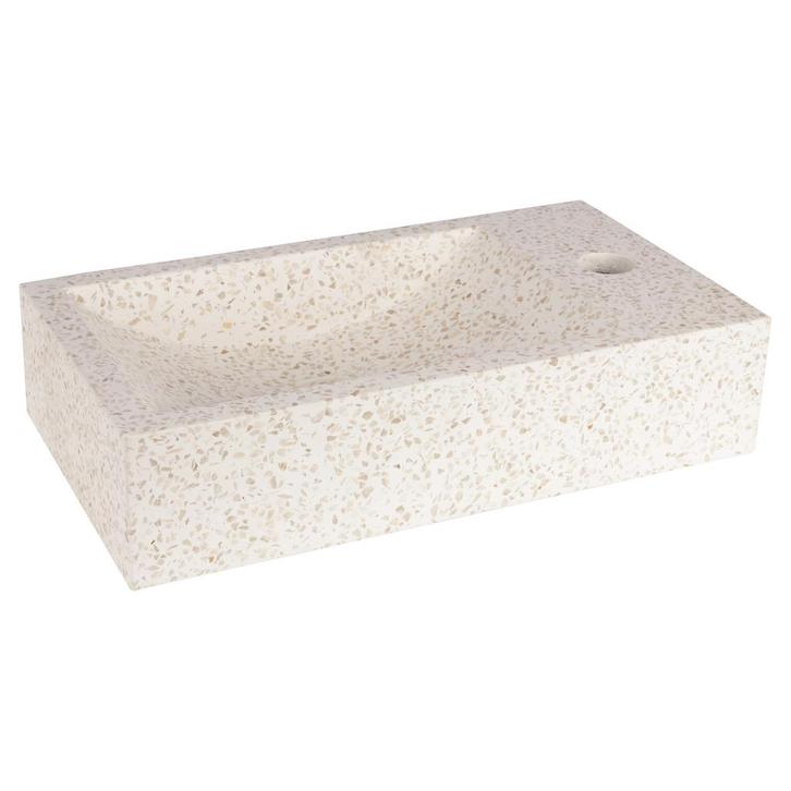 Fontein Differnz Hura L Terrazzo 40x22x9 Cm Beige, Doe-het-zelf en Verbouw, Sanitair, Overige typen, Nieuw, Ophalen of Verzenden