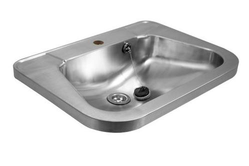 Wandwastafel | Met stop | RVS | 560 x 420 x(h)150 mm | 2..., Zakelijke goederen, Horeca | Meubilair en Inrichting, Verzenden