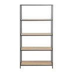 *WOONWINKEL* Boekenkast Met 5 Houten Planken, Verzenden, Nieuw