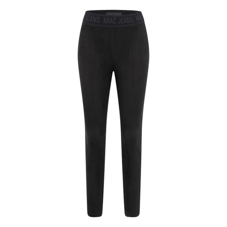MAC • zwarte suède look legging • 36, Kleding | Dames, Broeken en Pantalons, Zwart, Nieuw, Maat 36 (S), Verzenden