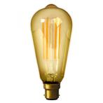B22 Calex LED volglas Longgloeidraad Rustik Lamp 240V 4W..., Verzenden, Nieuw