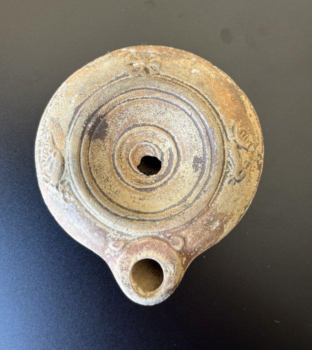 Oud-Romeins, Keizerrijk Terracotta olielamp, Antiek en Kunst, Antiek | Overige Antiek