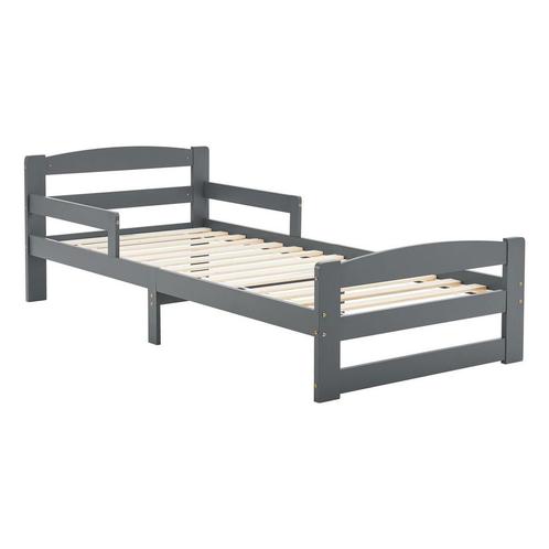 Jeugdbed / Kinderbed Arona - 90 x 200 cm - Grijs, Kinderen en Baby's, Kinderkamer | Bedden, Nieuw, Verzenden