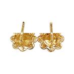 Gouden vintage munt oorbellen 14 krt, Sieraden, Tassen en Uiterlijk, Oorbellen, Ophalen of Verzenden, Nieuw
