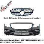 E63 Voorbumper | E-class | W213 S213 C238 | 2016-2020| Black, Nieuw, Ophalen of Verzenden, Bumper, Mercedes-Benz