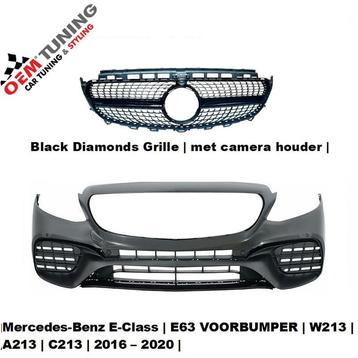 E63 Voorbumper | E-class | W213 S213 C238 | 2016-2020| Black