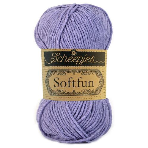 Scheepjes Softfun - 2519 lila - Katoen/Acryl Garen, Hobby en Vrije tijd, Breien en Haken, Ophalen of Verzenden