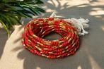 Waist Beads / Afrikaanse Heupketting -  Adesuwa - Rood / gou, Sieraden, Tassen en Uiterlijk, Kettingen, Ophalen of Verzenden, Nieuw