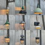 Vintage lampen inudstriële hanglampen fabriekslampen horeca, Antiek en Kunst, Antiek | Lampen, Ophalen