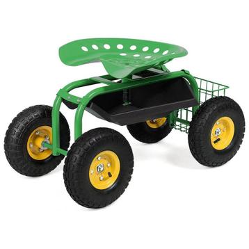 Trendmix Verrijdbare Werk Tuinstoel met 360° Draaibare beschikbaar voor biedingen