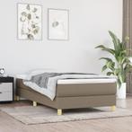vidaXL Boxspring bed 90x200 cm stof taupe, 90 cm, Eenpersoons, Verzenden, Nieuw