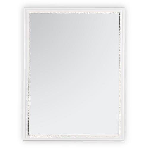 Spiegel - Wandspiegel - Trion Nanino - Wit - 34x45cm -, Huis en Inrichting, Woonaccessoires | Spiegels, Nieuw, Ophalen of Verzenden