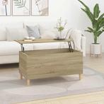 vidaXL Salontafel 90x44,5x45 cm bewerkt hout sonoma, Minder dan 50 cm, 50 tot 100 cm, Verzenden, Nieuw