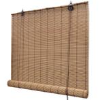 vidaXL Rolgordijn 150x220 cm bamboe bruin, Verzenden, Nieuw, Bruin