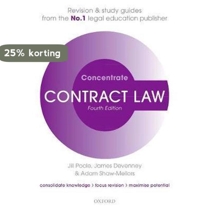 Contract Law Concentrate 9780198840442 Jill Poole, Boeken, Taal | Engels, Gelezen, Verzenden