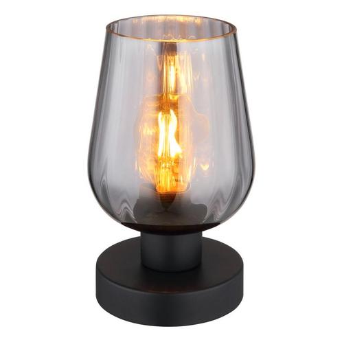 Tafellamp RYAN Matt zwart E27 Metaal ø13.5cm H:22.0cm, Huis en Inrichting, Lampen | Tafellampen, Nieuw, Metaal, Ophalen of Verzenden