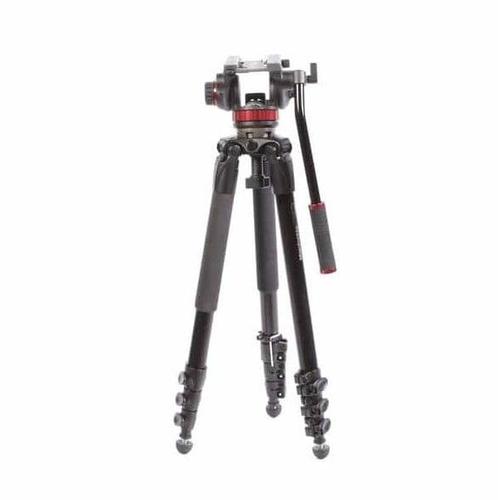 Manfrotto MVT535AQ Aluminium Video Statief Kit, Audio, Tv en Foto, Fotografie | Fotostudio en Toebehoren, Zo goed als nieuw, Ophalen of Verzenden