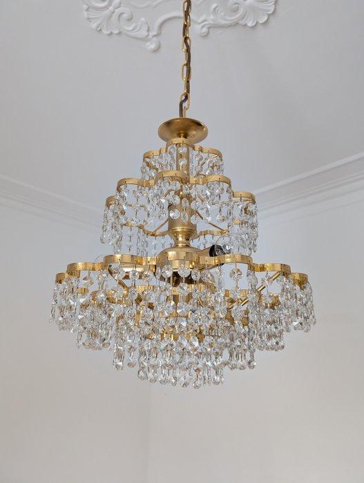 Plafondlamp - Kristal, Legering, Antiek en Kunst, Antiek | Overige Antiek