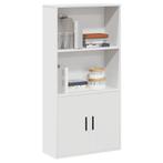 vidaXL Boekenkast 60x24x120 cm bewerkt hout wit, Verzenden, Nieuw, Overige houtsoorten