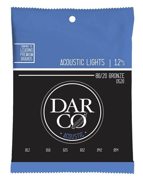 Darco D520 akoestische gitaarsnaren 80/20 bronze .012, Muziek en Instrumenten, Instrumenten | Toebehoren, Verzenden