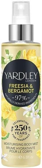 YARDLEY FREESIA & BERGAMOT BODY MIST SPRAY 200 ML, Verzenden, Nieuw