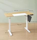 Zit-Sta Bureau 120 cm Elektrisch – Met Geheugen en Organizer, Huis en Inrichting, Bureaus, Verzenden, Nieuw