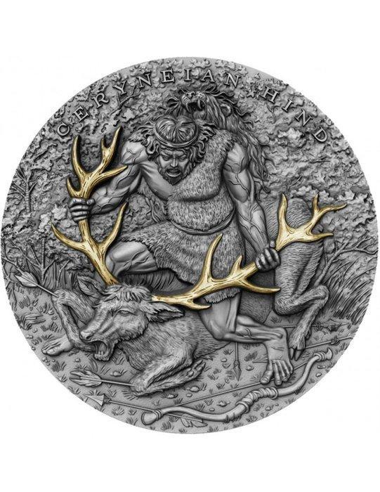 Niue. 5 Dollars 2020 Ceryneian Hind - Twelve Labours of, Postzegels en Munten, Munten | Europa | Niet-Euromunten