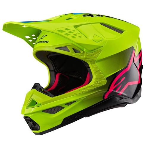 Alpinestars Supertech S-M10 Unite Helmet Ece 22.06 Yellow, Motoren, Kleding | Motorhelmen, Offroadhelm, Heren, XXL, Nieuw met kaartje
