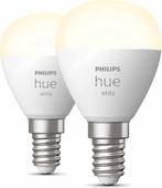 Philips Hue Kogellamp Lichtbron E14 Duopack - zachtwit licht, Ophalen of Verzenden, Zo goed als nieuw