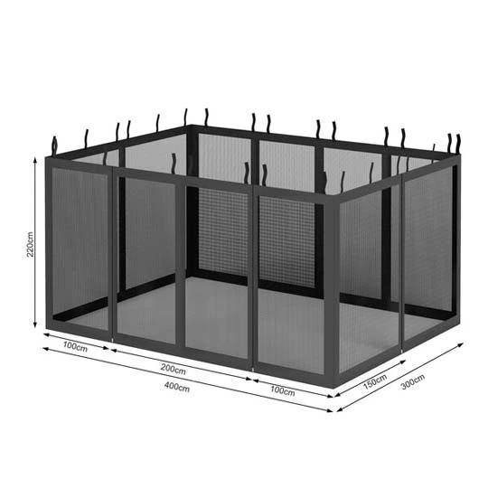 Insectennet Haines Zwart, Tuin en Terras, Partytenten, Ophalen of Verzenden