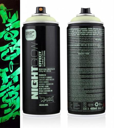 Montana Montana nightglow effect 400 ml, luminescent green,, Doe-het-zelf en Verbouw, Verf, Beits en Lak, Nieuw, Verzenden
